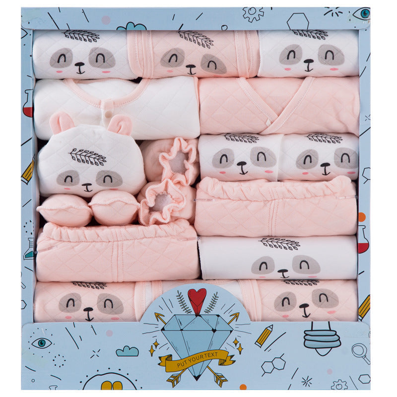 Baby Clothes Cotton Newborn Gift Box Set Product Information : Applicable gender: Neutral/male and female Gift box content: Clothing + accessories / supplies Thickness: Thin section Suitable age: Newborn (0~1 years old, 80cm and below) Closed style: Singl