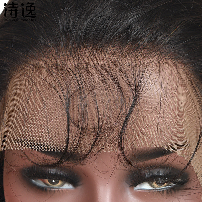 Body Wavy Human Hair Wigs 13X4 Lace Product information: Applicable people: Ladies Processing technology: all hand woven Wig length: medium long hair Can it be dyed: can be dyed Hair material: real hair Applicable skin tone: any skin tone Applicable face