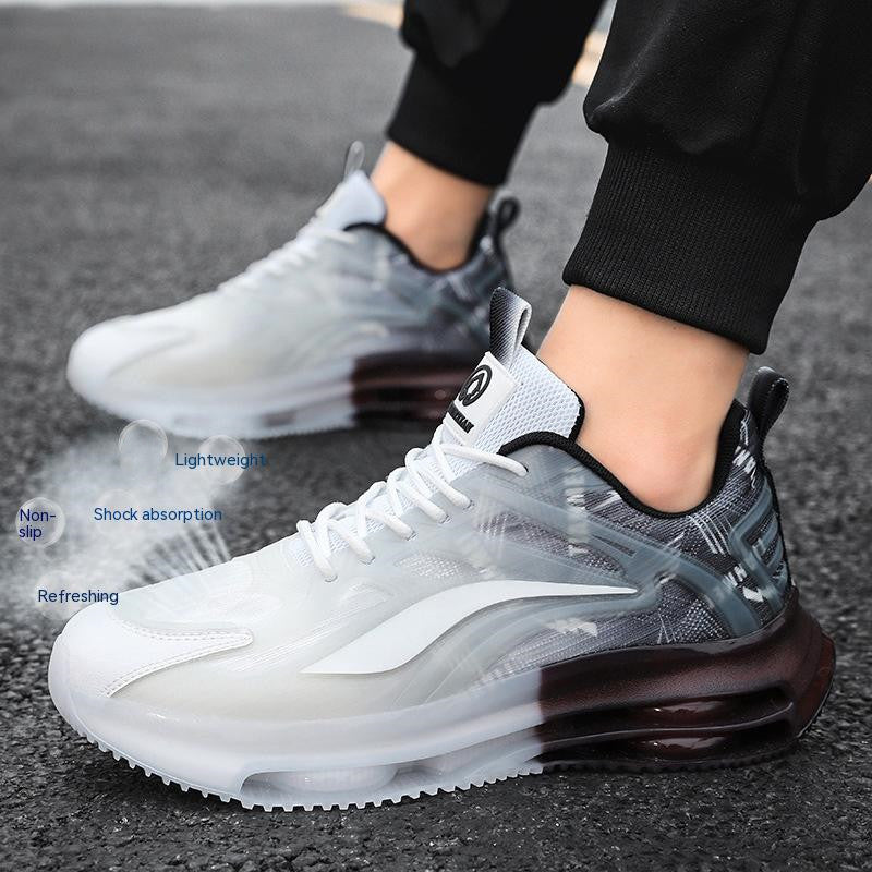 Fashion Outdoor Large Size Men's Casual Sneakers Product information: Color: sky blue, gray orange, black and white Size: 36, 37, 38, 39, 40, 41, 42, 43, 44, 45 Sole material: wear-resistant outsole Popular elements: sewing thread Thickness: ordinary thic
