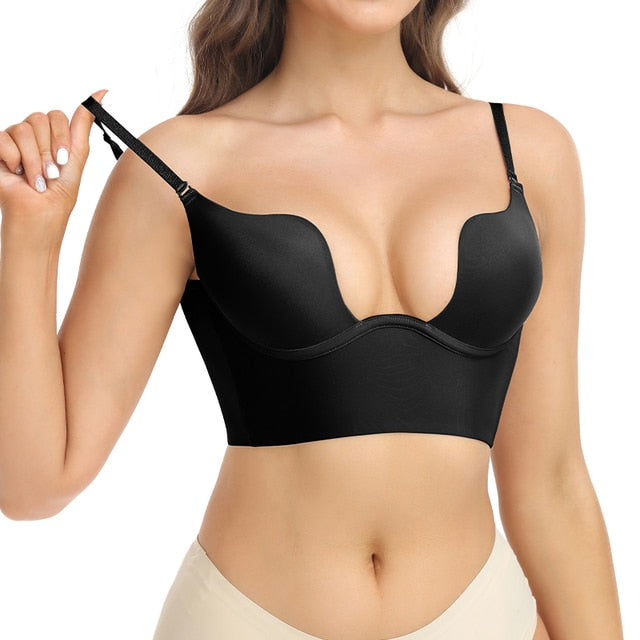 Shapewear Bodysuit Women Deep V-Neck Unleash your inner goddess with this Shapewear Bodysuit Women Deep V-Neck! Designed for the modern woman on the go, this outstanding shapewear bodysuit creates an ultra comfortable and slimming fit that will make you l