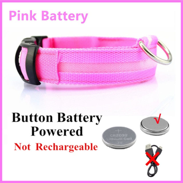 Luminous Dog Collar Illuminate your pet's world with our LED Glowing Dog Collar! Designed for small dogs, this adjustable and rechargeable collar ensures your furry friend stays safe and visible during nighttime adventures. The built-in LED light offers v