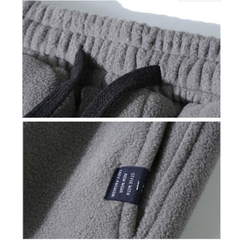 Warm Polar Fleece Casual Suit Men Plus Fleece Product information: Style: Hong Kong style Thickness: Thin section Length: trousers Sleeve length: long sleeve Fabric name: Other/polyester (polyester fiber) Color: YLR street fashion suit [upper gray + lower