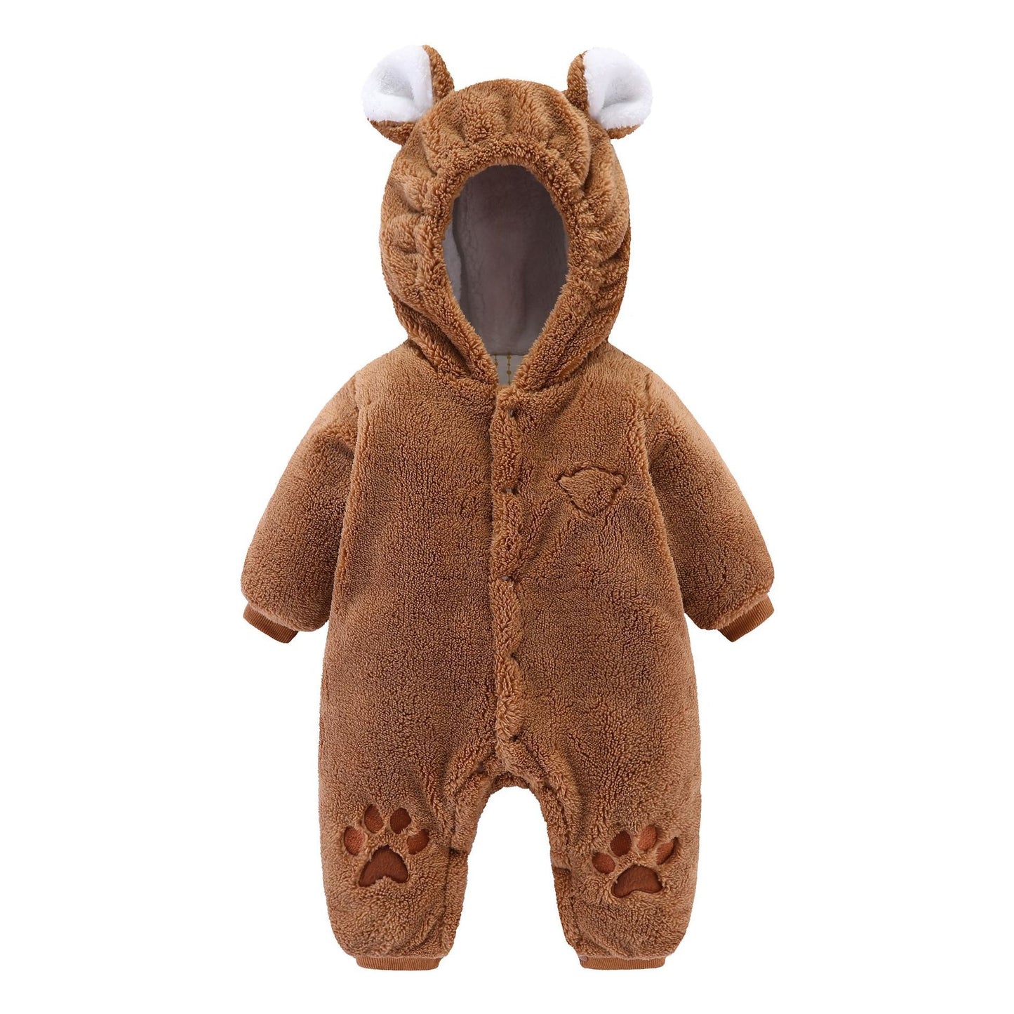 Newborn Baby Onesies Baby Clothes Romper Baby Quilted Product information: Fabric name: rice velvet Suitable season: winter, autumn Suitable age: infants and young children (0-2 years old) Applicable gender: neutral/male and female Sleeve length: long sle
