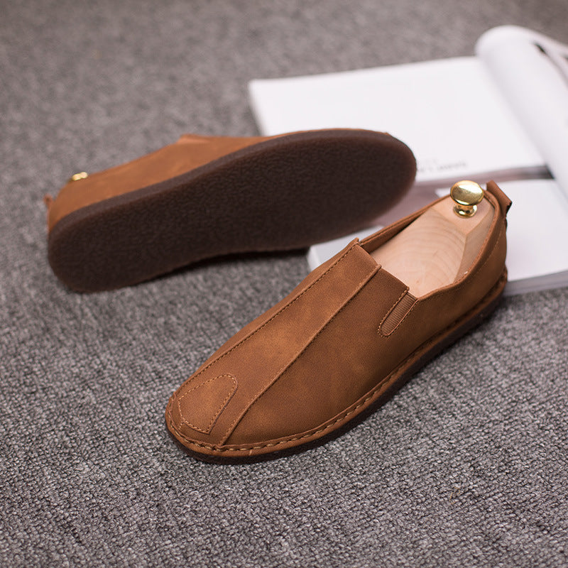 summer new men's shoes Korean version of peas shoes men tide shoes lazy shoes breathable casual shoes ☆ vamp material ☆ toe shape round head ☆heel height flat heel ☆ lining material ☆Applicable scenes ☆ upper height ☆Sole crafts ☆ Packing volume 31×19×13