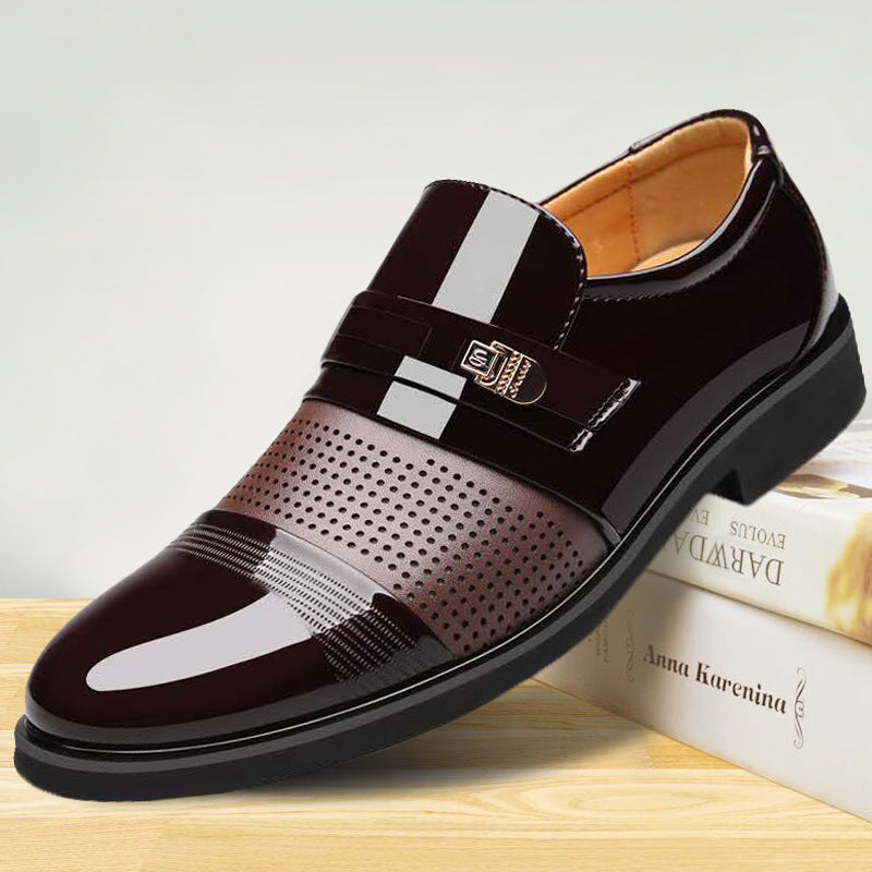 Men's formal business leather shoes Product category: formal shoes Upper Material: Artificial PU Sole Material: Rubber Upper height: low Men's formal business leather shoes Product category: formal shoes Upper Material: Artificial PU Sole Material: Rubber