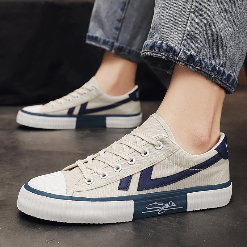 Men's Fashion Casual Breathable Canvas Shoes Product information: Material: canvas Style: fashion and simplicity Features: breathable, wear-resistant Colour: black, beige Size Information: Packing list: Canvas Shoes*1 pair Product Image: Men's Fashion Cas