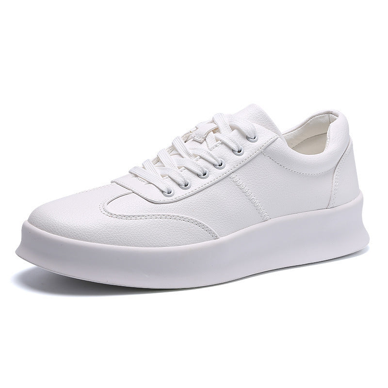 A family of 651 all-match sent direct increased leisure microfiber leather shoes white shoes shoes breathable warmth of students Product Information: Product Category: Platform Shoes Opening Depth: Shallow Mouth (Below 7cm) Popular Elements: Car Stitching