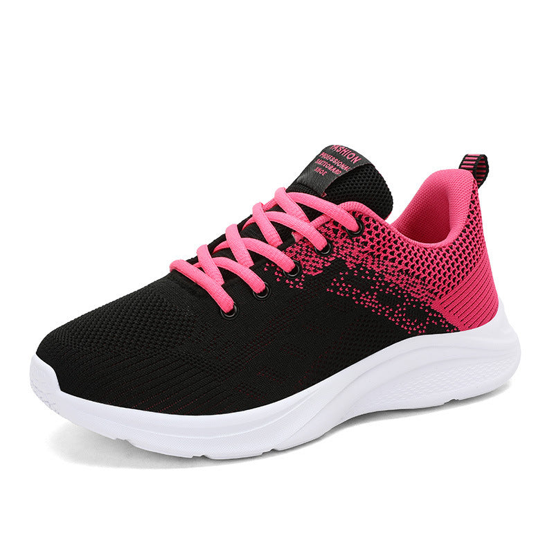 Lightweight And Breathable Fly Woven Casual Shoes Product information: Style: sports Upper Material: Flying Weave Popular elements: flanging, stitching, shallow mouth Toe shape: round toe Heel height: low heel (1-3CM) Function: quick-drying, breathable, l