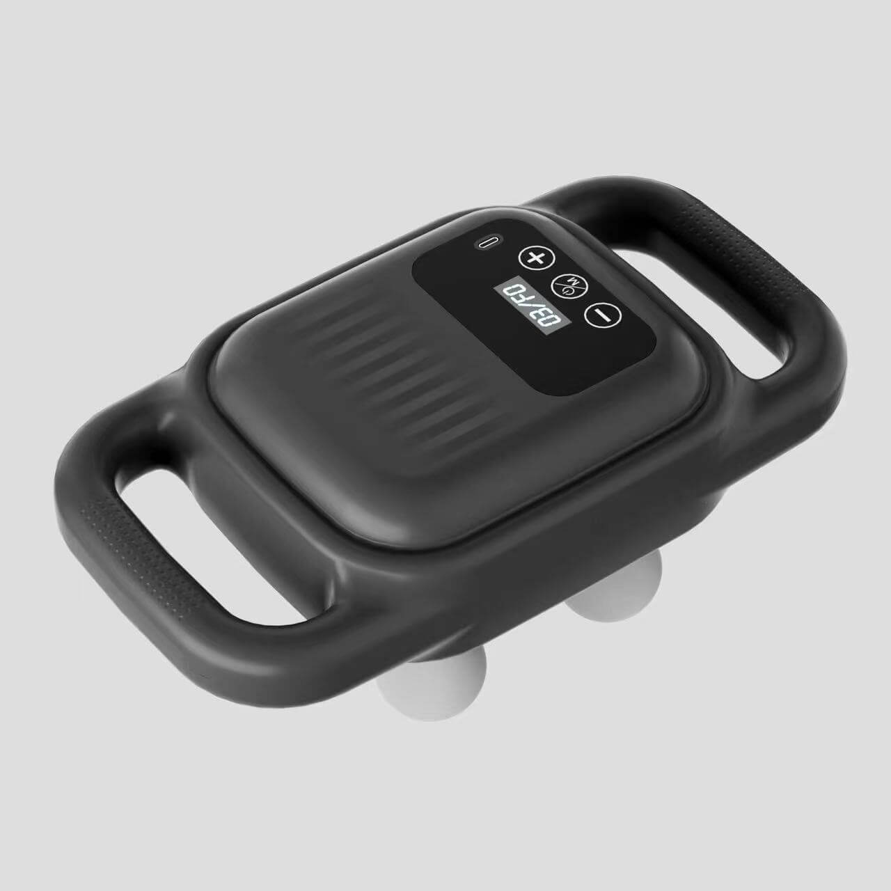 Deep High-frequency Vibration Relaxing Muscle Four-head Massage Gun Product information: Noise: below 36dB Color: white, gray Function: multi-gear adjustment, low noise mute, multi-gear frequency conversion Gear: 3 gear Motor type: brushed motor Packing l