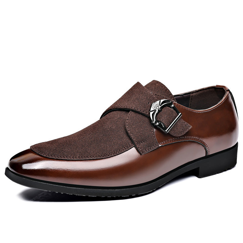 Men's Retro And Fashion All-matching Casual Shoes Product information: Size: 38, 39, 40, 41, 42, 43, 44, 45, 46, 47, 48 Toe bracket shape: Tip Shoe Upper material: artificial pu Applicable Gender: Male Style: Casual Packing list: Men's shoes *1 pair Produ