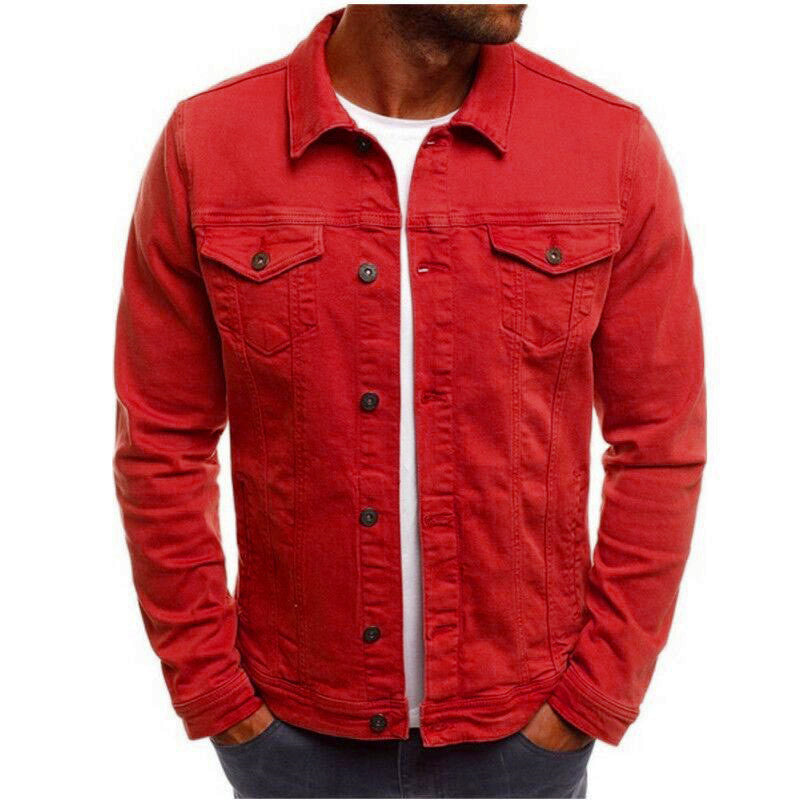Casual Men Jacket Denim Button Shirt Product information: Main fabric composition: Cotton Content of main fabric component: 95% size bust sleeve shoulder length M 50 60 43 64 L 52 61 45 66 XL 54 63 47 68 XXL 56 64 49 70 3XL 58 65 52 72 1. Asian sizes are