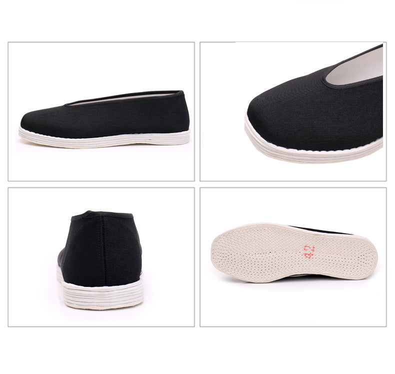 Old Beijing Cloth Shoes Men's Multi-layer Cloth Bottom Round Mouth Kung Fu Product information: Color: Black Size: 38,39,40,41,42,43,44,45 Sole craft: sewing shoes Cutting depth: shallow mouth (less than 7cm), Middle mouth (7-11CM), High mouth (more than