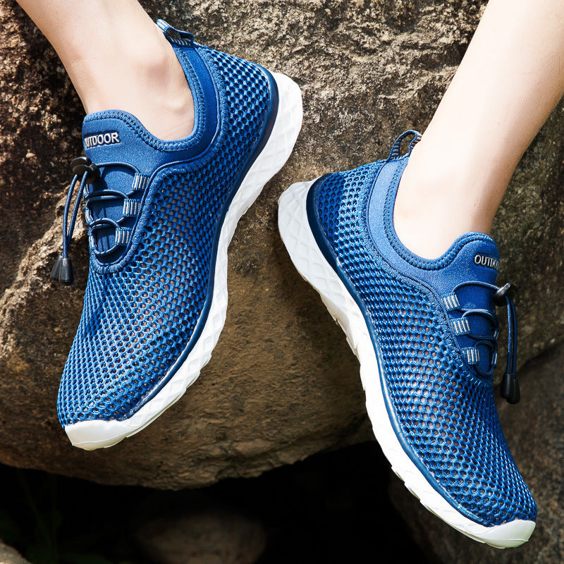 Women's Outdoor Sports Fashion Breathable Mesh Shoes Product information: Material: mesh, rubber Style: fashion and simplicity Features: Low top Colour: blue, black, dark grey, purple, light grey Size Information: Packing list: Shoes*1pair Product Image: