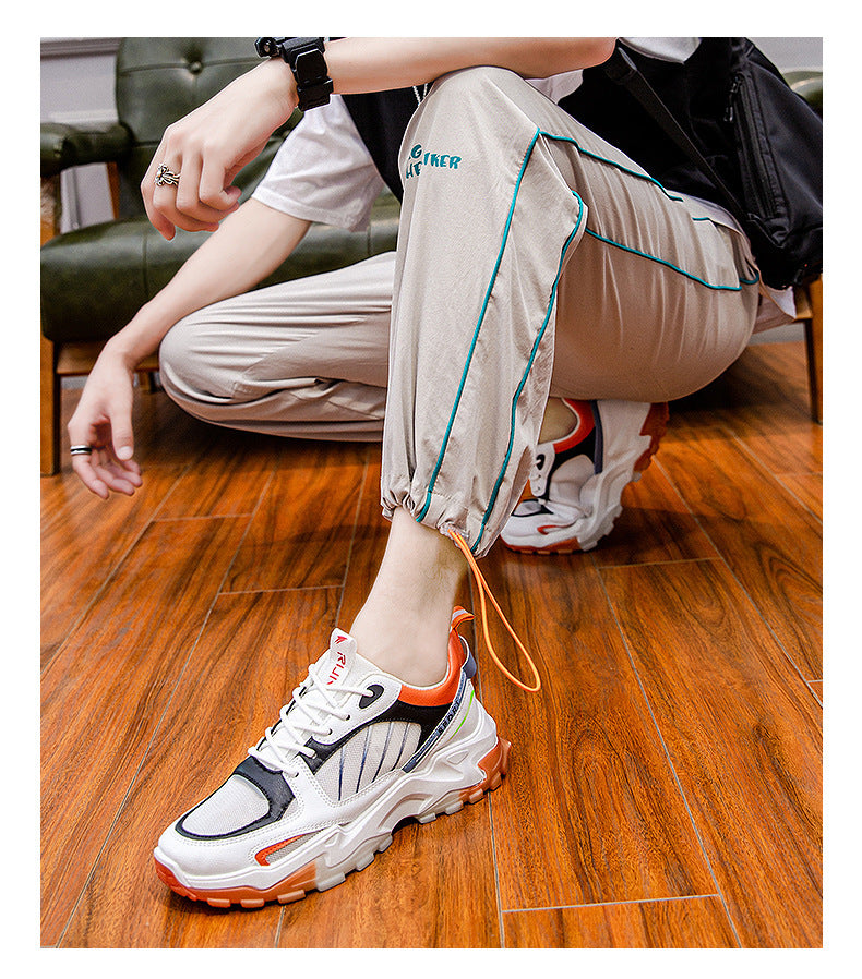 Breathable Men's Sports Shoes Four Seasons Shoes Boys Trendy Shoes Product information: Suitable seasons: summer, winter, spring, autumn Popular elements: car suture style: Casual Applicable gender: male Pattern: Color matching Upper material: mesh Toe sh