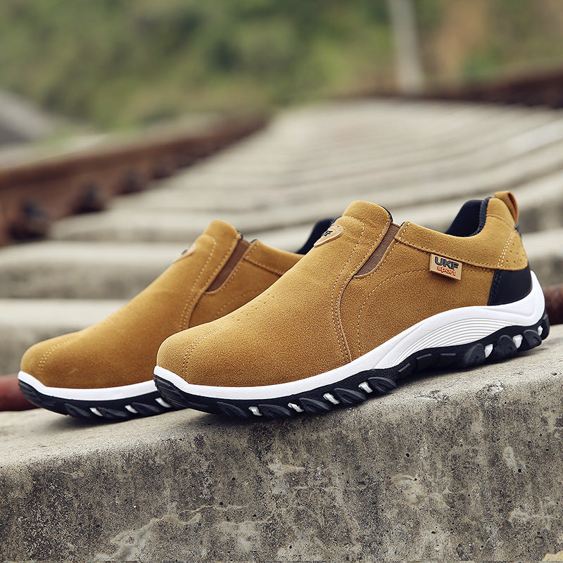 Hiking Non-slip Wear-resistant Hiking Shoes Outdoor Men's Shoes Lazy Shoes Product information: Function: Lightweight, non-slip, wear-resistant, shock absorption Suitable seasons: summer, winter, spring, autumn Applicable gender: male pattern: plain Upper