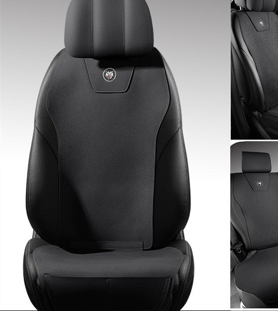 Tailored Leather Ultra Thin Car Seat Cover Product Information: Material: Fur Design: Technology drilling gradient hole position Color: Hermes Orange, Sea Mint, Khaki, drama red, coffee, classic black season all seasons Optional: Standard edition Packing