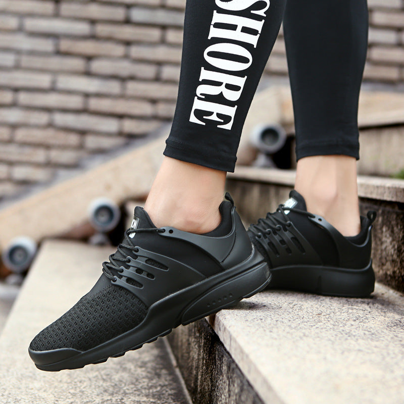 Flying woven casual shoes Wearing style: front strap Inner material: cotton Upper height: low to help Sole Material: Rubber Upper material: flying woven Color: white, red, black Size : 39,40,41,42,43,44 Applicable scenes: running, foot basket sports, tabl