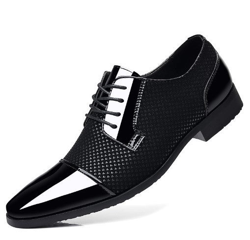 Breathable And Wearable Men's British Korean Pointed Leather Shoes Product information: Color: black, dark blue, gray Size: 38, 39, 40, 41, 42, 43, 44, 45, 46, 47, 48, 49, 50 Sole material: rubber Popular elements: stitching, leather stitching Shoe Upper