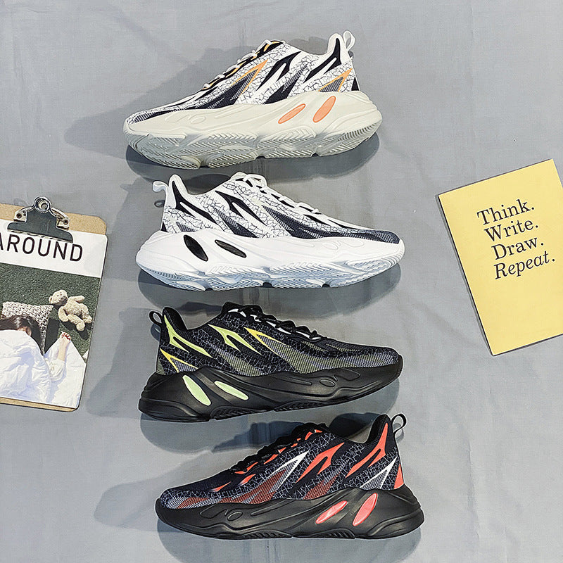 Trendy Casual Sports Shoes Young Students Running Shoes Product information: Opening depth: middle mouth (7-11CM) Applicable age: Youth (18-40 years old) For the season: Summer Popular elements: car suture style: Casual Applicable gender: male pattern: pl