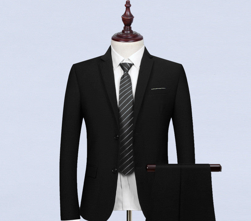 New Suit Men's Business Suit Product information suitable season: winter Fabric name: chemical fiber blended Main fabric composition: acetate fiber The content of the main fabric ingredient: 78 (%) Applicable scene: go to work Collar type: flat collar Sli