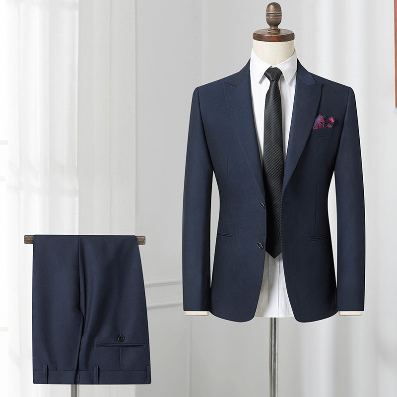 Suit Suit Male Korean Style Slim Suit Suit Product information: Color: 3V022A Zang Blue, 3V063A Black, 1V007A Black Cover West, 1V051A Black Cover West, 3A150Z Navy Cover West, 3E005A Royal Blue Cover West, 3N051A Royal Blue Cover West, 3V010A Navy Blue C
