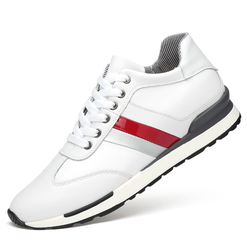 Men's Invisible Elevated Casual Leather Shoes Overview: Unique design, stylish and beautiful. Good material, comfortable feet. A variety of colors, any choice. Specification: Applicable gender: Male Upper material: genuine leather Cortical features: bovin