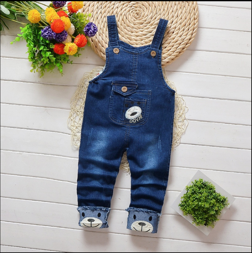 Baby Boy Denim Overalls Kids Jeans Product Information: Fabric name: Denim/Cotton Sleeve length: long sleeve Thickness: thicker Main fabric composition: regenerated cellulose fiber Main fabric ingredient content: 81% (inclusive) -90% (inclusive) (%) Color