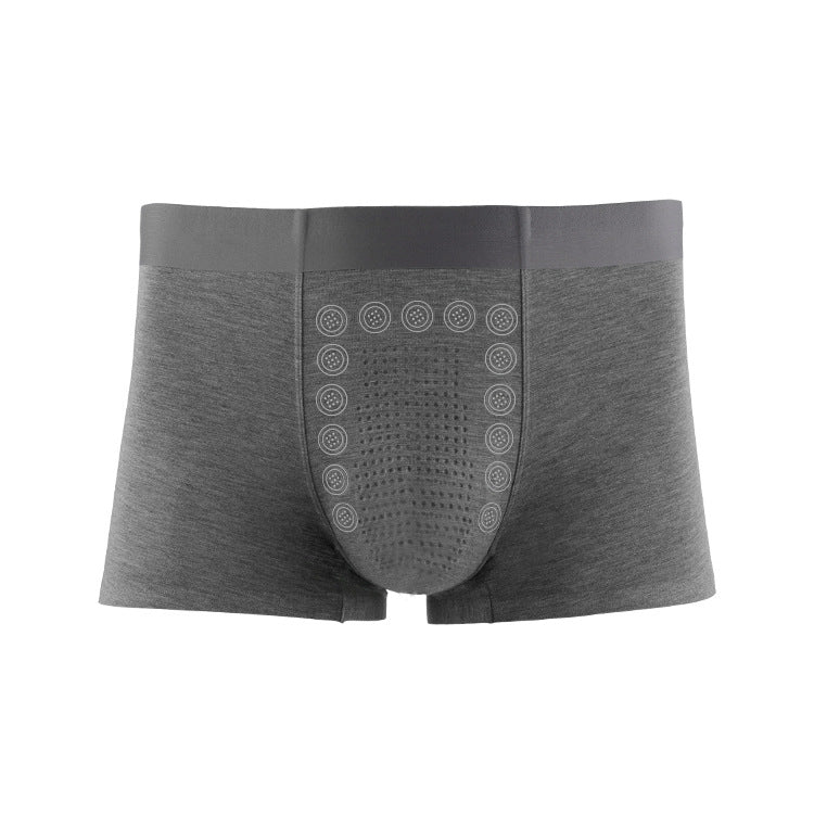 Four-corner anti-bacterial men's trousers Function: No trace, breathable, antibacterial Packing form: bagged Style: Boxer pants Weaving method: Knitting Packing number: single pack Waist type: middle waist Design features: no trace Color: royal blue, dark