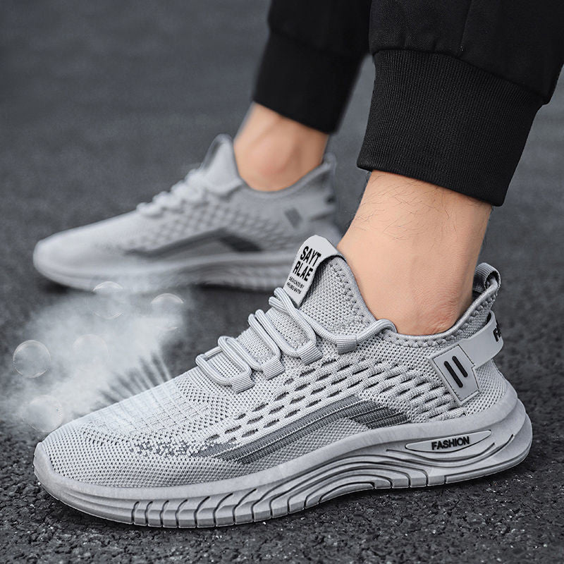 Trendy Mesh Fly Woven Thin Breathable Net Shoes For Men Overview: Unique design, stylish and beautiful. Good material, comfortable feet. A variety of colors, any choice. Specification: Product category: sailing shoes Opening depth: shallow mouth (below 7c