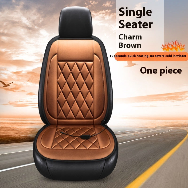 Winter Solid Color Car Plush Warm Cushion Product information: Color: 5054A Black, 5054B Gray, 5054C Brown, 4009 black heated cushion Filler: synthetic fiber Style: Hemming Packing list: Cushion x1pc Product Image: Winter Solid Color Car Plush Warm Cushio