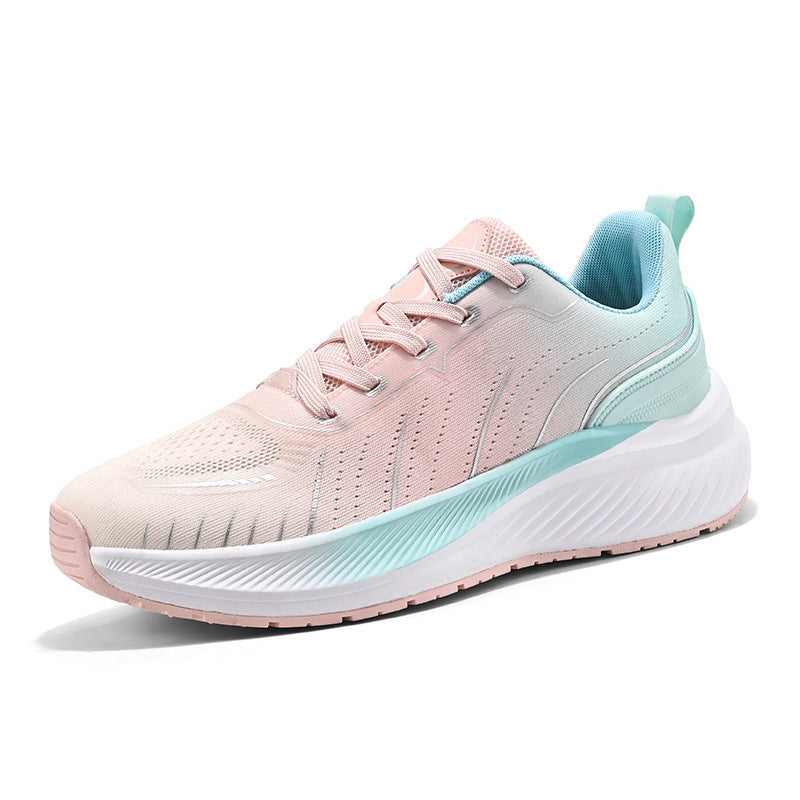 Mesh Breathable Casual Korean Version Lightweight Sports Shoes Product information: Applicable sports: Universal Color: black, orange, beige, pink Heel height: mid heel (3-5CM) Size: 36,37,38,39,40,41,42,43,44,45 Sole craft: viscose shoes Cutting depth: s