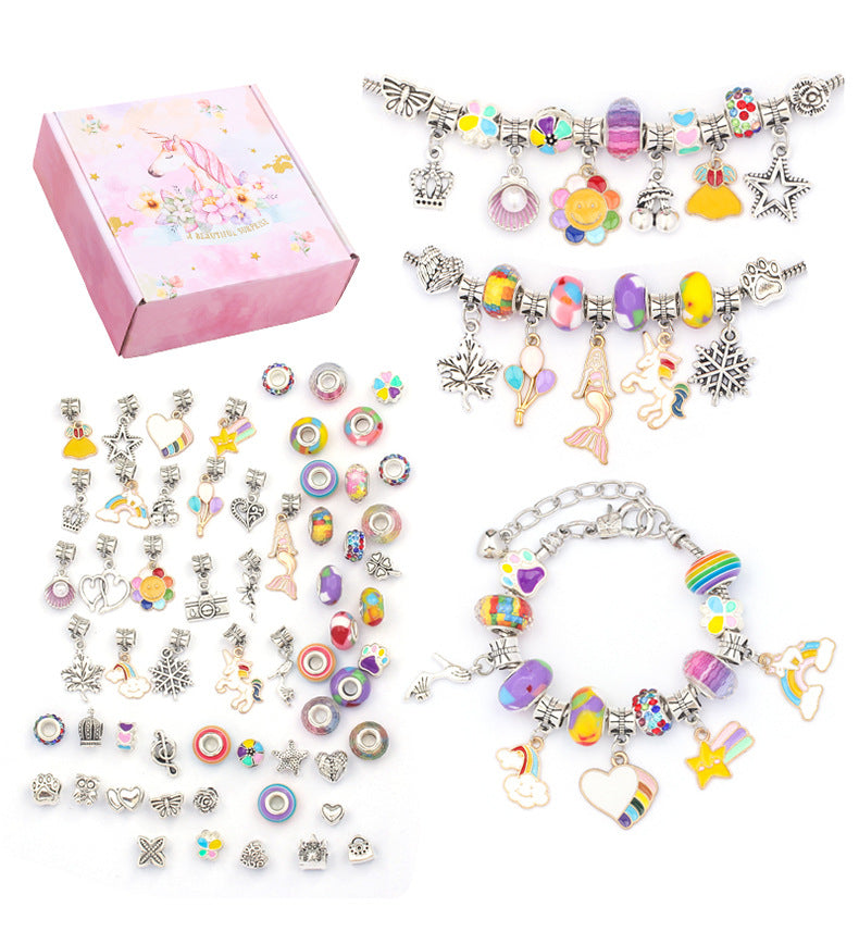 Diy Handmade Jewelry Children's Bracelet Women Exquisite Gift Box Gift Bracelet Product information: Processing technology: diamond Material: Crystal Type: Bracelet Style: Children Modeling: Animal/Zodiac Crystal type: Amethyst Inlay material: alloy inlai