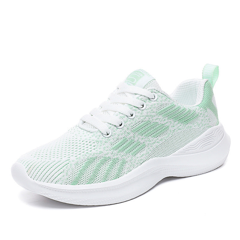 Flying Woven Flat Bottom Sports Casual Shoes Overview: Unique design, stylish and beautiful. Good material, comfortable feet. A variety of colors, any choice. Specification: Toe shape: round head Heel height: low heel (1-3CM) Color: white, black, pink, wh