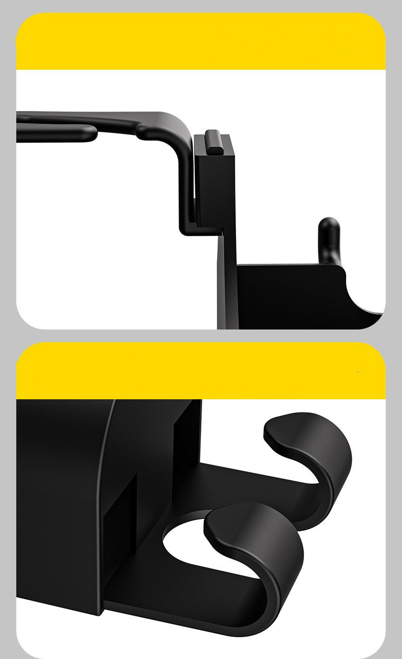 Car Hook Seat Back Multifunctional In The Car Product information: Material: Plastic Color: Black Type: car hook Function: water cup holder | Hook Size: 8.5x 7.1x 14.4cm Packing list: Cup holder * 1 Product Image: Car Hook Seat Back Multifunctional In The
