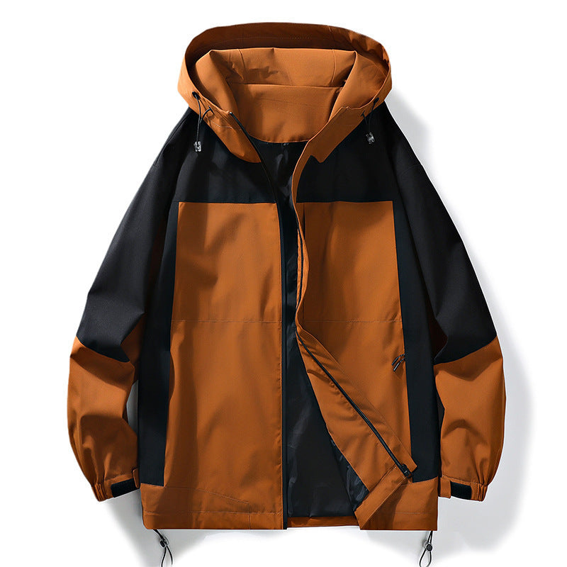 Spring Outdoor Jacket Coat Men Product information: Pocket Style: zipper and pocket Color: black, khaki, Brown Thickness: thin Main fabric composition: Polyester Fiber (polyester) Length: regular Applicable Gender: Male Applicable age group: Adult Hooded