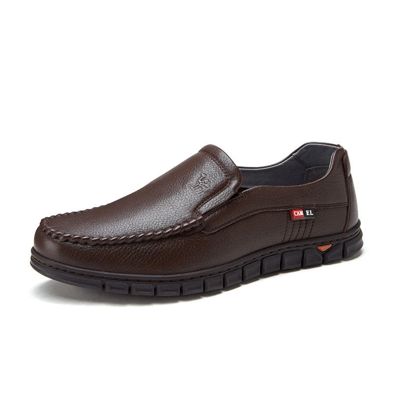 Camel leather breathable men's shoes Function: Breathable Closed way: sets of feet Popular elements: hollow Low-top shoe name: Hollow leather shoes Style: flat heel upper Inside material: the first layer of pigskin Leather material technology: drop leathe