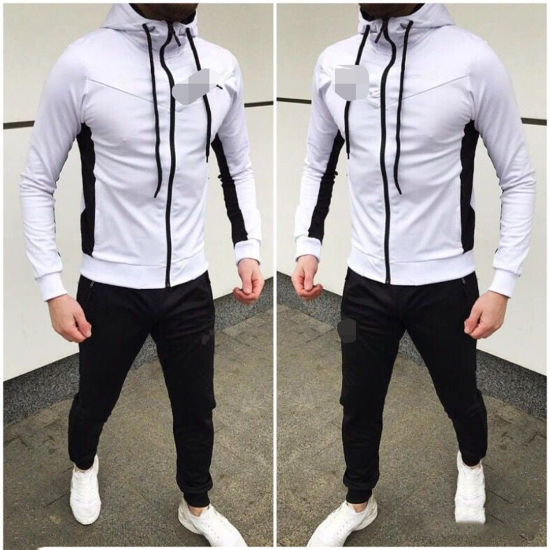 Hooded sweatshirt and sweatpants suit Fabric Name: Cotton 1. Asian sizes are 1 to 2 sizes smaller than European and American people. Choose the larger size if your size between two sizes. Please allow 2-3cm differences due to manual measurement. 2. Please