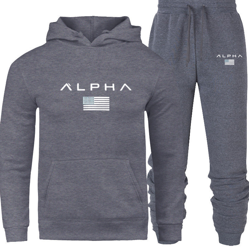 Men's Hooded Sweatshirt Set Length: trousers Top style: coat Top sleeve length: long sleeve Whether Hooded: Hooded Fabric name chemical fiber blended Main fabric composition: polyester fiber (polyester) The content of the main fabric ingredient: 70 (%) 1.