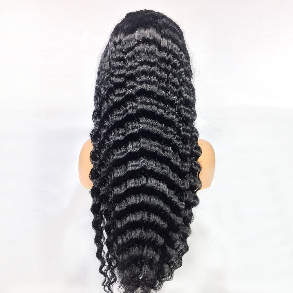 Human Hair 28 30 Deep Wave Lace Frontal Wigs 13 4 Front Wigs Product Information: Treatment process: mechanism Wig length: medium and long hair Can it be dyed and ironed: it can be dyed Hair material: real hair Applicable skin tone: any skin tone Applicab