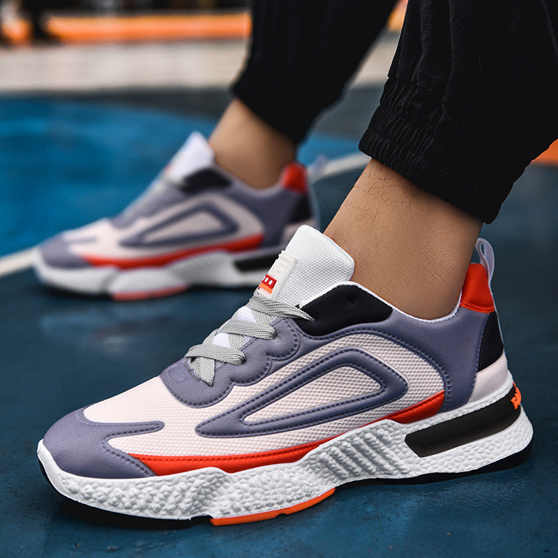Running Shoes Comfortable And Breathable Casual Shoes Men Specification: Upper material: flying weave Sole Material: Rubber Wearing style: front tie Heel shape: flat heel Opening depth: shallow mouth (below 7cm) Upper height: low Toe shape: round toe Colo