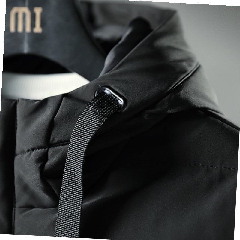 New Men's Parka Long Winter Thick Warm Coat Product information: Color: black grey green blue Length: Long section Version: Extra wide Style: Men's pattern: plain Size information: Size: XXL XXXL 4XL M L XL Package: Cotton Men's Jacket X1 New Men's Parka