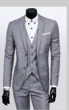 Custom Made Mens Suits Front placket: single row with two buckles Suitable Season: Four Seasons Fabric name: Cotton Main fabric composition: viscose fiber Content of main fabric components: 90% Applicable scenario: leisure Collar type: Flat collar Colors: