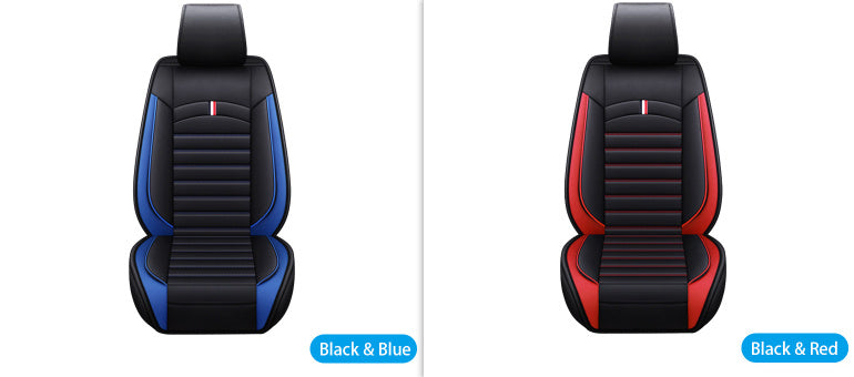 New Full Leather Car Seat Cover Full Package Car Cover Product Information: Name: car seat cover Material: PU leather Color: black/red/blue Function: waterproof/adjustable Suitable for: most cars Characteristic: 1. The car seat cover can protect your car