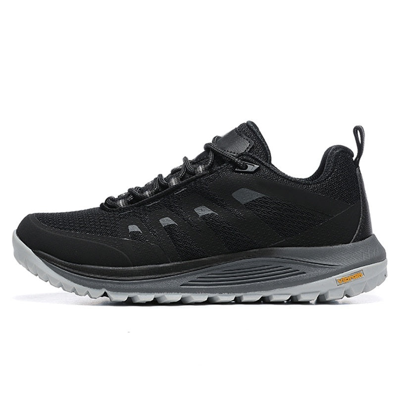 Hiking Men's Low-top Non-slip Wear-resistant Outdoor Hiking Shoes Product information: Suitable site: wild, hard ground, soil field, natural lawn, artificial grassland, Mountain area Lining material: Mesh Color: Black orange red black light gray, black an