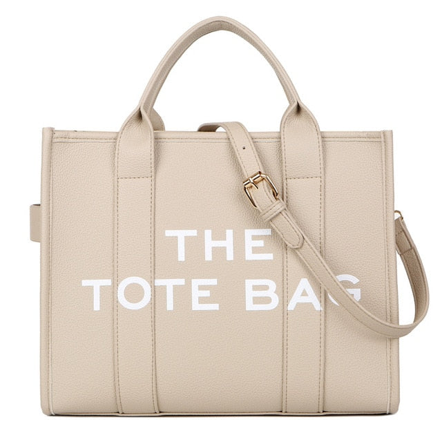 Large PU Luxury Handbag You’ll look like a true professional with the Traveler Tote bag For Women Crossbody Female Handbag. Featuring a bold and stylish design, this luxurious bag is crafted from durable PU material and adorned with solid words letter cre