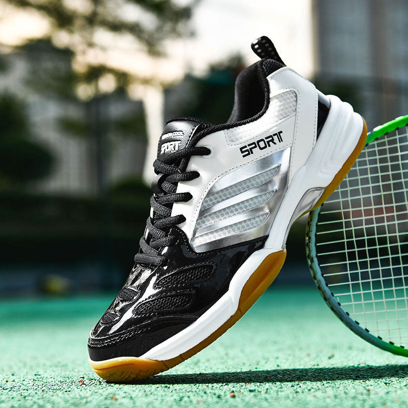 Flying Woven Mesh Student Training Tennis Shoes Table Tennis Shoes Product information: Wearing style: front tie style: Casual Craft: Embroidery Function: Breathable Thickness: ordinary thick Inside material: mesh Outsole material: beef tendon bottom Uppe