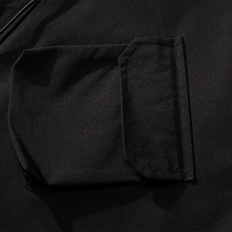 Fashion Solid Color Shell Jacket Men Product information: Pattern: solid color Color: orange, black, khaki Suitable for people: Youth Size: M,L,XL,XXL Applicable scenarios: Leisure Main fabric composition: Polyester Fiber (polyester) Applicable Gender: Ma