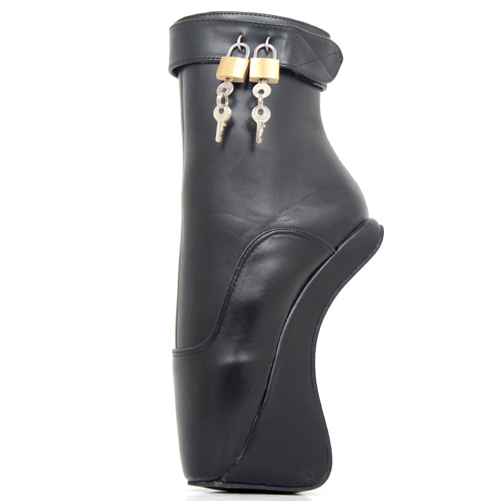 Women's Fashion Minimalist Role-playing High Heel Boots Product information: Closure: Side zipper Size: 45 35 46 36 37 38 39 40 41 42 43 44 Heel height: super high heel (more than 8cm) Color classification: black glossy mirror gold black matte leopard pri