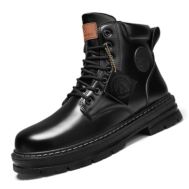 High Top Boots Men's Leather Shoes Looking for a stylish and functional pair of boots that will keep your feet warm and dry all winter long? Look no further than our High Top Boots Men's Leather Shoes. These stylish boots are made from high-quality leathe