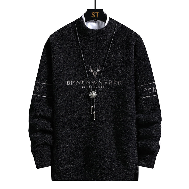 Student Plus Size Autumn And Winter Sweater Personality Product information: Collar type: round neck Sleeve length: long sleeve Edition type: Loose Style: Hedging Subdivision style: tide Basic style: youthful and popular Material composition: polyester fi